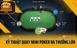 Mẹo Quay Mini Poker Trúng Lớn – 5 Kinh Nghiệm Từ Người Thật Việc Thật